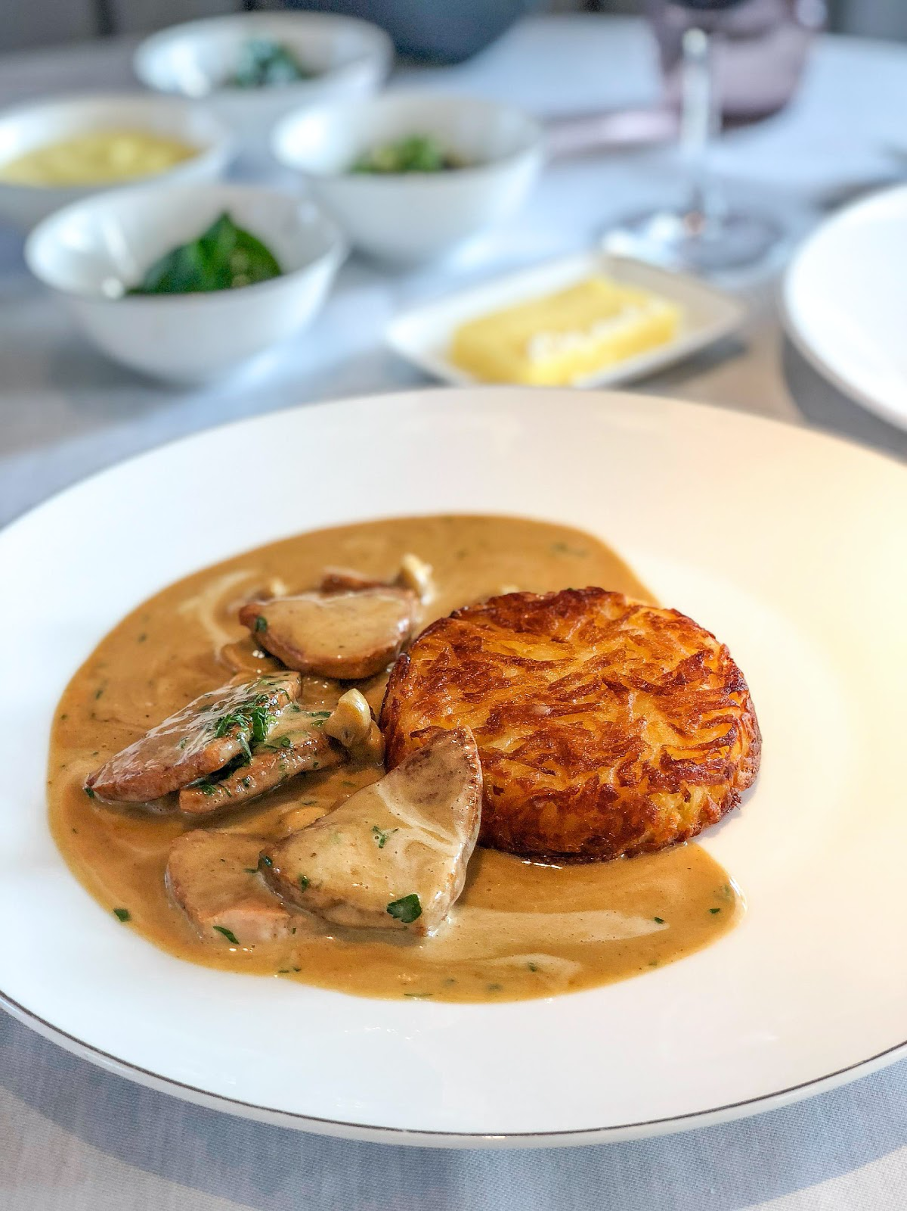 Émincé de veau à la zurichoise